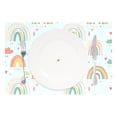 thumbnail image 2 of Ryvnso Placemats Set of 4 Rainbow Cartoon Cloud Dining Mats Heat-Resistant Non-Slip Washable Table Mat, 2 of 8