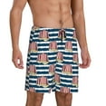 thumbnail image 2 of Wukai Popcorn Men’s Short Pajama Pants With Pockets Soft Sleep Pj Shorts for Men-X-Large, 2 of 6