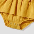 thumbnail image 2 of PatPat Family Matching Shirred Strap Dress with Button and Raglan Sleeves T-shirt with Pocket Sets Yellow Baby Girl 3-18M, 2 of 7