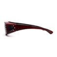 thumbnail image 3 of SA106 Womens Rhinestone Polarized Lens Rectangular 60mm Fit Over Sunglasses Red Black, 3 of 4