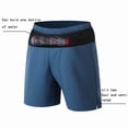 thumbnail image 4 of Besolor Men's Plus Size Running Gym Shorts Breathable Quick Dry Casual Athletic Workout Elastic Drawstring Waist Shorts(Medium,Blue), 4 of 7