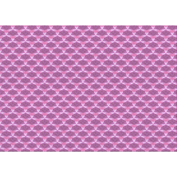 Ahgly Company Indoor Rectangle Patterned Violet Purple Area Rugs, 2' x 5'