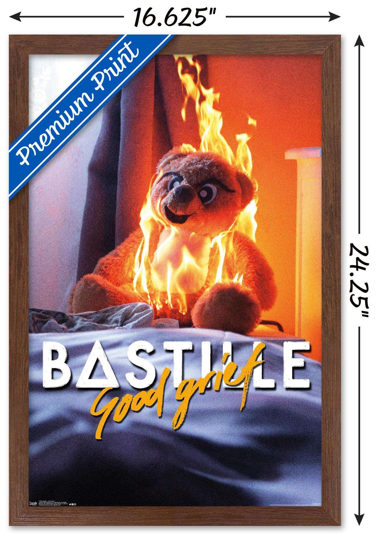 Bastille - Good Grief Wall Poster, 14.725" x 22.375", Framed