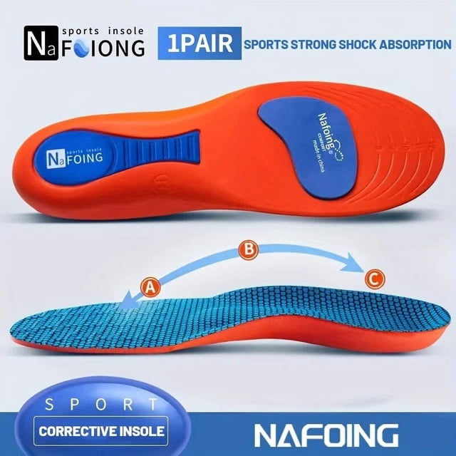 Plantillas elásticas para deportes nuevos, plantillas transpirables para correr con absorción de impacto, 1 par