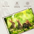 thumbnail image 6 of Elephant Stock Rabbits By The Meadow Wall Art - Horizontal Canvas Wall Art - Living Room Wall Decor - Animal Canvas - Green And Yellow Decor - 30" x 20", 6 of 8