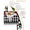 thumbnail image 3 of Red Kitchen Chef Tablecloth Rectangle Table Cloth 60x102, Waterproof Tablecloth Outdoor Table Cloth, Black Plaid Gourmet Food Vintage Washable Table Cover for Kitchen Dinning Party, 3 of 8