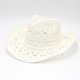 thumbnail image 3 of Yjmei Outdoor - Sombreros de vaquero occidentales para hombre y mujer, sombrero de paja tejido a mano, transpirable, color caqui, 3 of 4