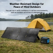 SAGEPEAK 300W Foldable Solar Panel, Portable Solar Charger Upgraded One-Piece with Adjustable Stand, IP65 Waterproof for Home, RV, Camping, Off Grid Power Station