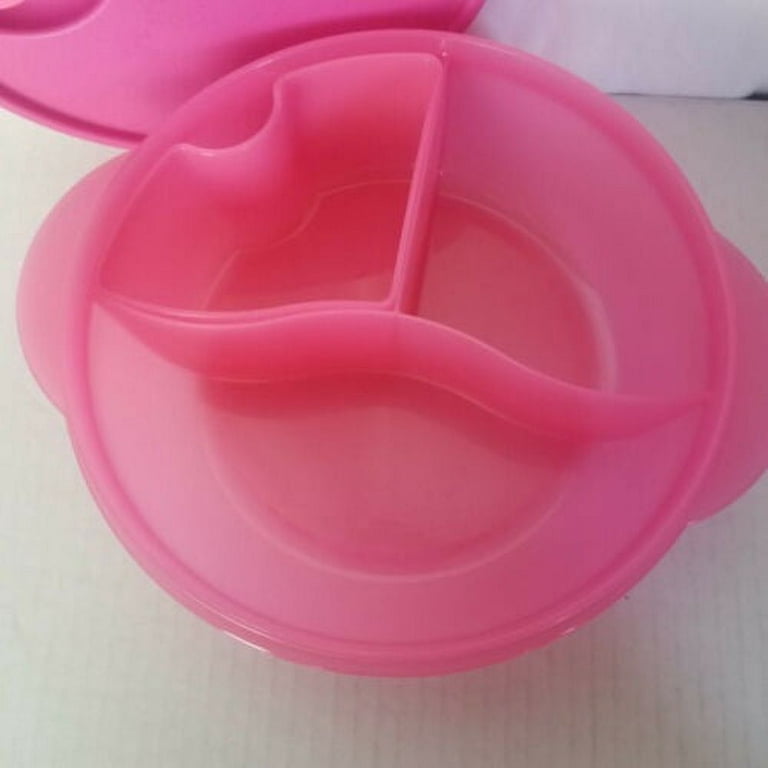 Tupperware 2-PC CRYSTALWAVE POWER LUNCH FUCHSIA KISS PINK SET 2-c & 3. –  Plastic Glass and Wax ~ PGW