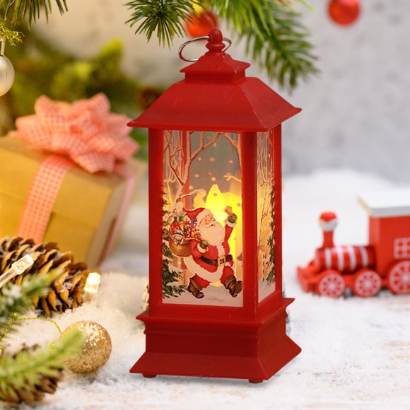 AYktou Christmas Decorations,Led Lights,Christmas Lights,Fairy Lights,Christmas Tree Lights Christmas Decorations Christmas Wind Lights Candles Table Lamps Small Night Lights Flame Wind Lights