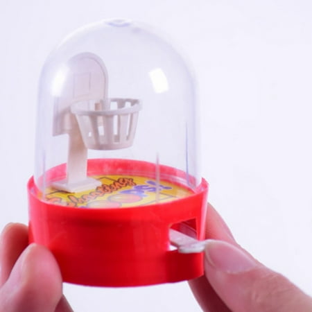 Desktop Table Game Children's Puzzle Mini Finger Shooting Toys Pocket Desktop Table Handheld Basketball Game for Stress Relief Killing Time(1 Piece Random Color) ()