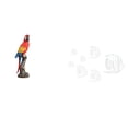 thumbnail image 1 of Figura de loro,Estatua de loro Escultura animal Figura de loro,Estatua de jardín coleccionable de adorno de escritorio,Adhesivo de pared,Calcomanías de pared de peces para dormitorio,sala de, 1 of 8
