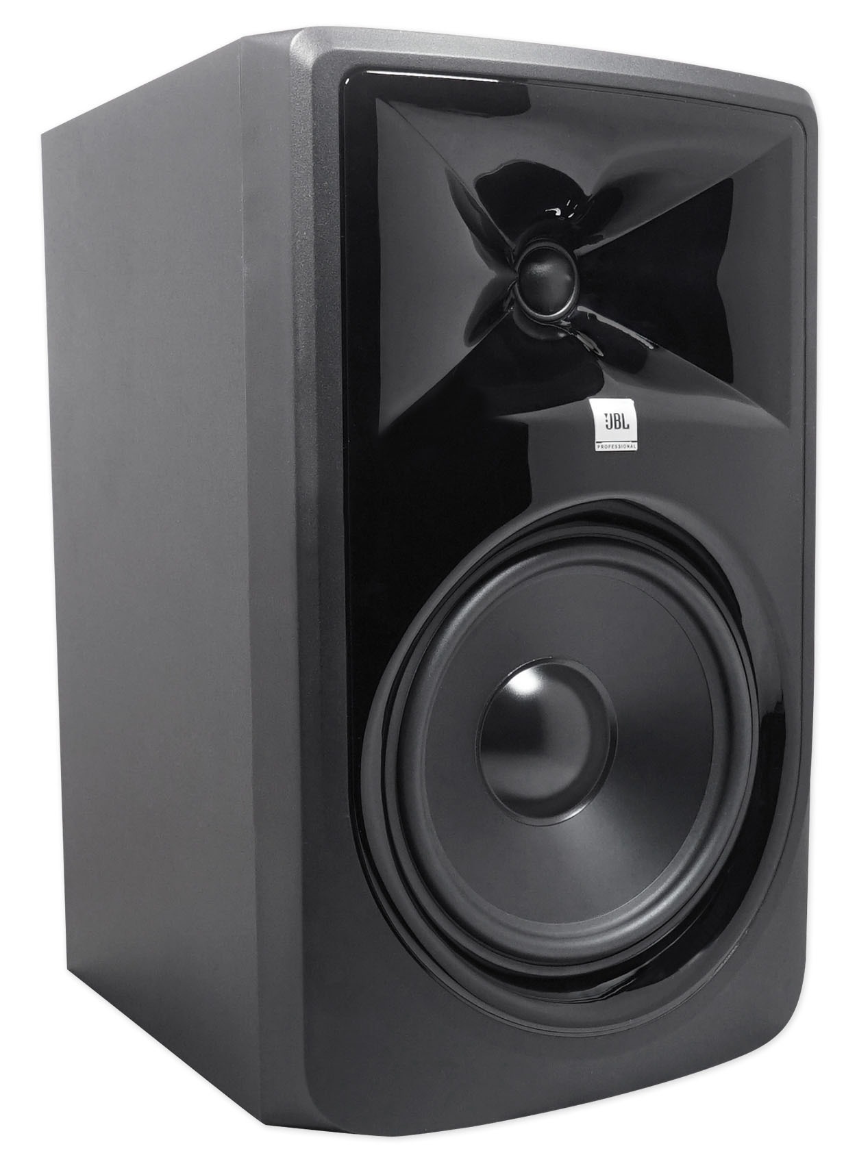 (2) JBL 308P MkII 8" Powered Studio Monitor Monitoring Speakers+White 29" Stands - image 2 of 11