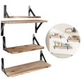 thumbnail image 2 of Portable Wall Mounted Rack Stylish Floating Wall Shelves for Living Room Bedroom, 2 of 7