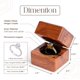 thumbnail image 2 of Caja de Anillos Artesanal de Madera Sr. y Sra. para Ceremonia de Boda, 2 of 7