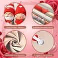 thumbnail image 3 of Pink Cherry Blossom Love Banner Red Heart Pattern Valentine Display Cute  Swing Design Heart Backdrop for Valentine's Day Anniversary Romantic Date, 3 of 8