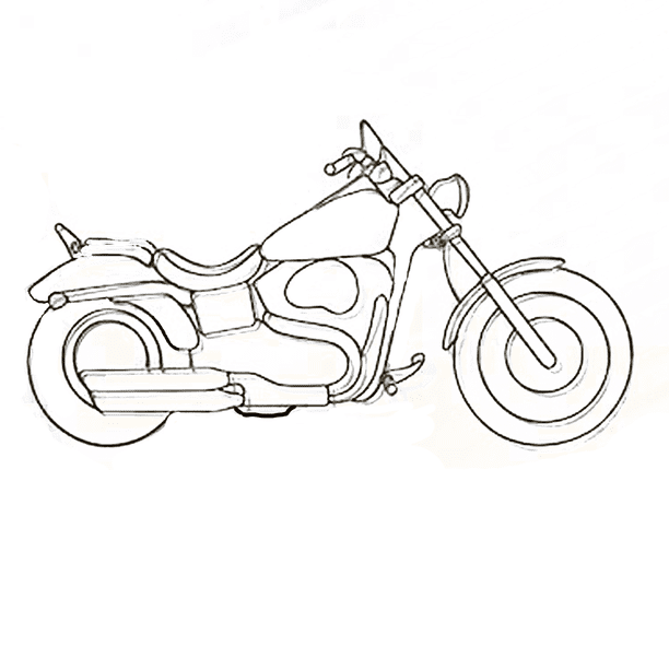 Cuadro Decorativo de Metal con Diseño moto Extra grande