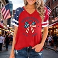 thumbnail image 2 of ibiyuan 250th Anniversary Usa Shirt Womens T Shirts Cotton Crew Neck Fourth Of July Shirts Funny Short Sleeve Independence Day Funny Shirts Womens Tops Casual, 2 of 4
