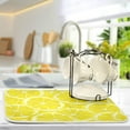 thumbnail image 5 of Yellow Lemon Dish Drying Mat for Kitchen Countertops Sinks Drying Mat Absorbent Heat Resistant Dishes Drainer Pad 16 x 18 Inch, 5 of 7