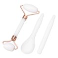thumbnail image 1 of Ensemble de Rouleaux de Massage Facial, Rouleaux de Jadestone Portables à Double Tête pour le Visage Vert, Blanc, 1 of 7