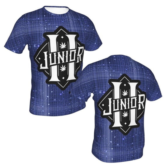 Junior H $Ad Boyz Unisex 3d Pattern Printed Short Sleeve T-Shirts Casual Graphics Tees Small