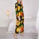 thumbnail image 3 of Fotbe Tangerine Conjunto de Pijama de Manga Larga para Mujer con Estampado, Ropa de Dormir de 2 Piezas, Conjunto de Casa Suave y Cómodo con Bolsillos-Medium, 3 of 7
