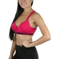 thumbnail image 2 of ToBeInStyle Women's Pull-Over Racerback Sports Bra w/Jennifer Sport Text Print, 2 of 3