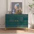 thumbnail image 3 of Boyel Living 2 Doors Accent Sideboard Buffet Cabinet, Green Storage Cabinet with Shelf, Console Cupboard for Kitchen Living Room, 3 of 8