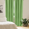 thumbnail image 3 of Ambesonne Geometric Window Curtains, Irish Striped Pattern, Each 28" W x 63" L, Lime Green Dark Green, 3 of 5