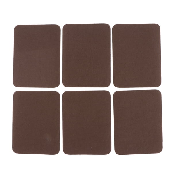 6pcs s de Mezclilla de Ropas de Demin Rectangul Remiendo de Costura café Sunnimix Parches de hierro sobre denim