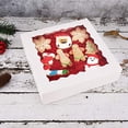 thumbnail image 3 of Cajas para pasteles JAMW 16x9x7.5cm con ventana para magdalenas donas y pasteles blanco, 3 of 5