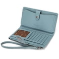 thumbnail image 6 of Wrangler Wallets Women Small Wristlet Wallets, Card Cases & Money Organizers Wallet Bifold with Phone Pocket and Rfid Lining, Jean, 6 of 6