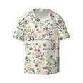 thumbnail image 3 of Goofa Cute Cow Printed Men's Casual Short-sleeved Shirt,Lightweight Breathable Button-down,Summer Casual men's top,Versatile Fashion shirt-Large, 3 of 7