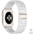 thumbnail image 2 of XiHAMA Light Apple Watch Band-Fashion Resin iWatch Bands for Women Men Bracelet Compatible with Stainless Steel Buckle for Apple Watch Series 10-1/SE/Ultra 2 1 38-42mm(Series 10)49mm-42mm(Series 3-1), 2 of 8