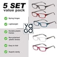 thumbnail image 4 of Lunettes de Lecture 5 Paires Mode Dames Qualité Conçues Charnières à Ressort pour Femmes, 4 of 6