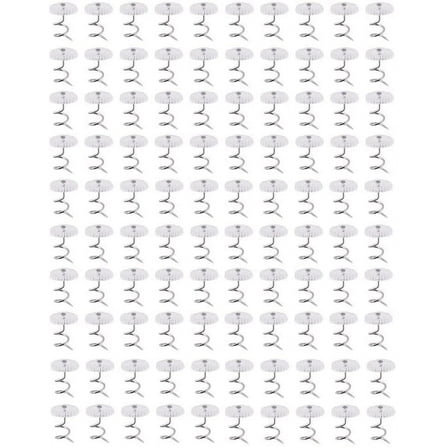 100pcs Clear Plastic Head Twist Pins Upholstery Pin for Slipcovers and Bedskirts