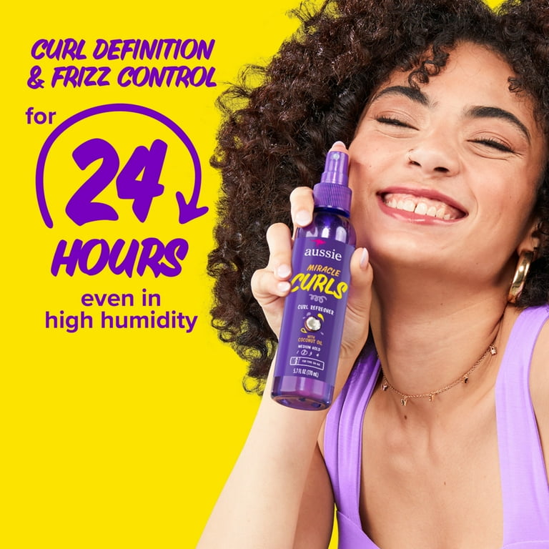 Aussie Miracle Curls Curl Refresher Spray for Frizzy Hair
