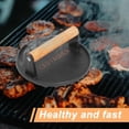 thumbnail image 4 of LEVIASHER 2.2lbs Heavy-Duty Griddle Press for Bacon Burger Steak Meat Paninis Burger Bacon Vegetables, Cast Iron BBQ Grill Press for Weber Blackstone, 4 of 7
