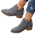 thumbnail image 5 of Willtoo Women's V Cut Fashion Back Zipper Ankle Booties, 5 of 6
