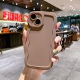 thumbnail image 1 of Hot Soft Silicone Wave Lens Protection Phone Case For iPhone 15 14 13 12 11 Pro Max Plus X XS XR Cover 5 For iPhone 15Pro Max, 1 of 6