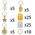 thumbnail image 4 of 80 para s de cabello, estilo retro clásico, aros de ía para el cabello, anillos, puños, clips, estilos múltiples, de bobina Sunnimix Perlas para trenzar el cabello, 4 of 8