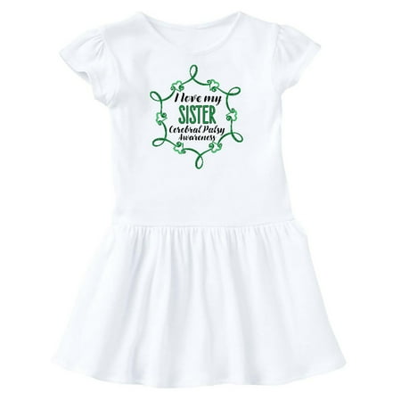 

Inktastic I Love My Sister Cerebral Palsy Awareness Gift Toddler Girl Dress