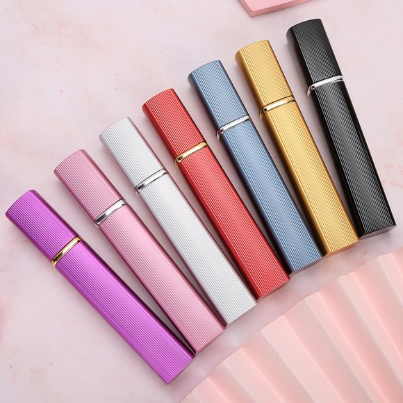 Fdit 7pcs Refillable Perfume Atomizers Empty Liquid Dispensing Spray Aluminum Bottles 12ml,Empty Spray Bottle Atomizer,Spray Bottles