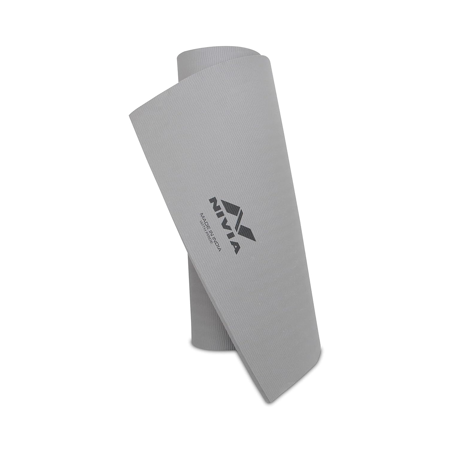 Nivia Ethylene Vinyl Acetate Anti-Skid Yoga MAT | Color: Grey  | Size: 10mm
