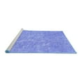 thumbnail image 2 of Ahgly Company Machine Washable Indoor Rectangle Abstract Blue Contemporary Area Rugs, 5' x 7', 2 of 4