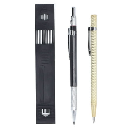

Cccanaooolceie Carpenter Pen Set Woodworking Liner Pen Carbide Scriber Tool with Refill for Drawing
