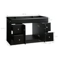 thumbnail image 3 of Wyndham 48 Inch Bathroom Vanity, Bathroom Sink Cabinet, Solid Wood Vanity Cabinet, Dark Espresso, 3 of 18