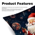 thumbnail image 2 of Santa Claus Luxurious Velvet Decorative Pillows Covers - Set of 2 Throw Pillow Covers for Chair, Unique Patterns, 16x16, 18x18, 20x20 Inches for Any Occasion, 2 of 6