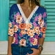 thumbnail image 1 of Puntoco Mujer Moda Casual Manga Larga Botones Cómoda Impresión Sudadera tops Blusa Puntoco Puntoco-3824, 1 of 5