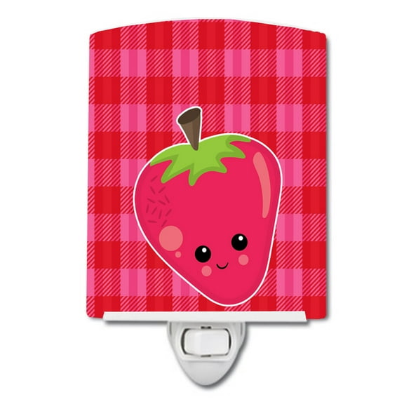 Strawberry Face Ceramic Night Light
